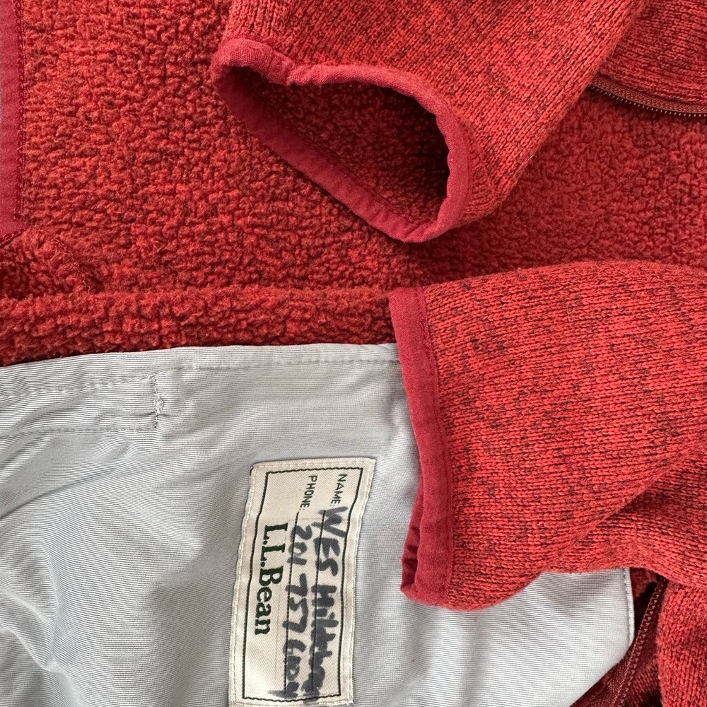 L.L. Bean Kids Red Hooded Jacket - Picture 5 of 5